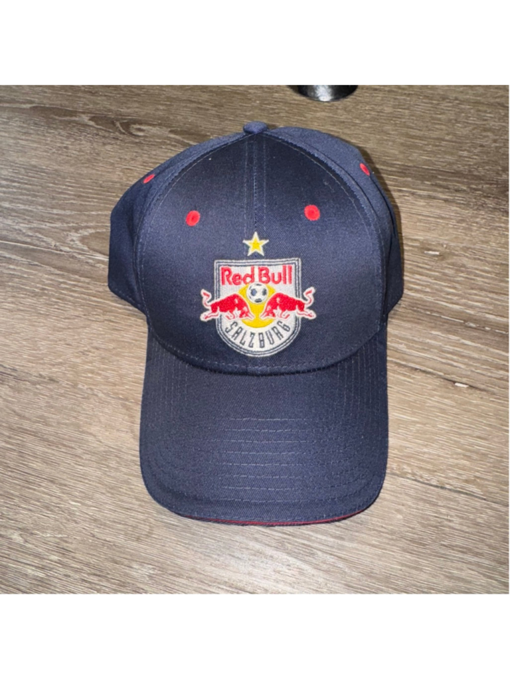 Red Bull Navy Red Salzburg Soccer Baseball Cap One Size